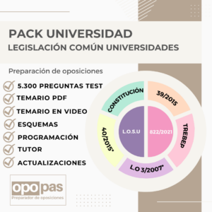 CURSO. Pack de legislación nacional universidades
