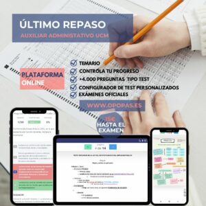 TEST Aux. Admin. UCM. OFERTA ÚLTIMO REPASO